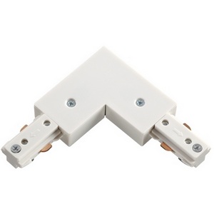 Изображение товара Соединитель с токопроводом L-образный для однофазного трехжильного шинопровода NT18 белый Novotech 135008