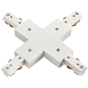 Изображение товара Соединитель с токопроводом X-образный для однофазного трехжильного шинопровода NT18 белый Novotech 135012
