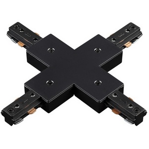 Изображение товара Соединитель с токопроводом X-образный для однофазного трехжильного шинопровода NT18 черный Novotech 135013