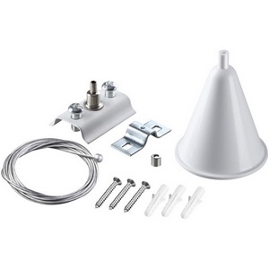 Изображение товара Подвесной комплект с 2-х метровым тросом для однофазного двухжильного шинопровода IP20 NT22 белый Novotech 135151