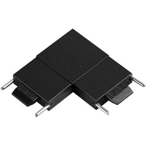 Изображение товара Соединитель с токопроводом "L" для низковольтного шинопровода Novotech Easy 135267 черный