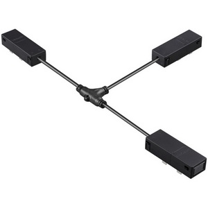 Изображение товара Гибкий токопроводящий соединитель T" Novotech Vector 135314 черный IP20 90-240V"
