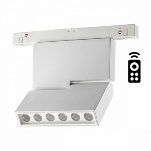 Изображение товара Трековый светильник низковольтный 48V диммируемый светодиодный с пультом и регулировкой цветовой температуры Novotech Flum 358627