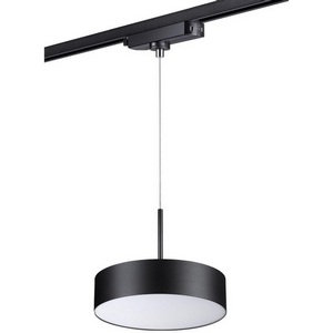 Изображение товара Cветильник светодиодный трековый однофазный трехжильный, провод 1.2м IP20 30W 4000K 2600Лм 100-265V NT21 092 черный Novotech Prometa 358768