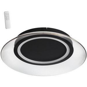 Изображение товара Светильник накладной Novotech Welle 359190 OVER черный, диммируемый, в комплекте пульт ДУ IP20 LED 3000К~6000К 48W 220-240V