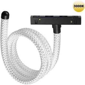 Изображение товара Трековый светильник гибкий для низковольтного шинопровода FLUM Novotech Ramo 359332 KONST черный LED 14W 3000K 48V 1360Лм