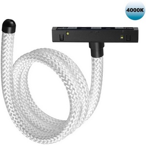 Изображение товара Трековый светильник гибкий для низковольтного шинопровода FLUM Novotech Ramo 359333 KONST черный LED 14W 4000K 48V 1360Лм