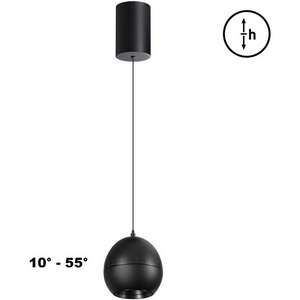 Изображение товара Светильник подвесной Novotech Sfero 359342 черный LED 7W 3000K 760Лм 220V в форме шара