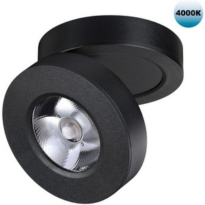 Изображение товара Потолочный светильник накладной 4000 к встраиваемый Novotech Groda 359412 черный IP20 LED 5W 220V 4000K 240Лм