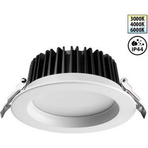 Изображение товара Встраиваемый светильник светодиодный 15 вт Novotech Drum 359414 белый с переключателем цв. температуры IP44 LED 15W 220V 3000К\4000К\6000К