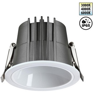 Изображение товара Встраиваемый светильник светодиодный ip65 Novotech Lang 359424 белый с переключателем цв. температуры LED 10W 220V 3000К\4000К\6000К