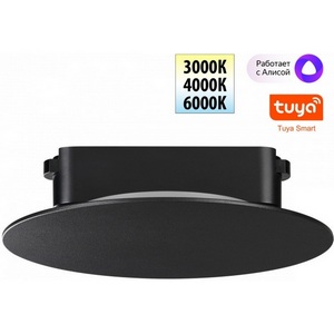 Изображение товара Трековый смарт-светильник для низковольтного шинопровода Novotech Easy 359475 черный с двумя режимами работы LED 6W 24V 3000-6000K (Умный дом, Алиса)