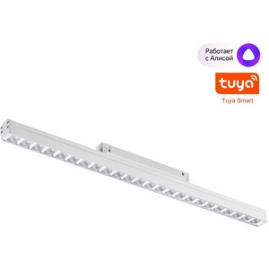 Изображение товара Трековый светильник низковольтный светодиодный Novotech Flum 359489 белый LED 24W 48V 3000-6500K (Умный дом, Алиса)