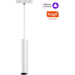 Изображение товара Трековый светильник светодиодный низковольтный диммируемый Novotech Flum 359499 SHINO белый 12W 48V 3000-6500K