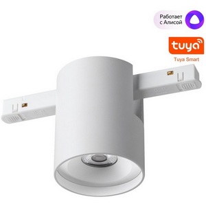 Изображение товара Трековый низковольтный светильник Novotech SHINO FLUM 359516 белый диммир. со сменой цв.температуры, Tuya Smart Life IP20 LED 10W 48V 3000-6000K WIFI (Умный дом, Алиса)