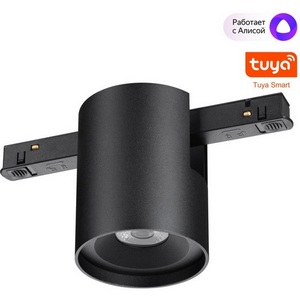 Изображение товара Трековый низковольтный светильник Novotech SHINO FLUM 359517 черный диммир. со сменой цв.температуры, Tuya Smart Life IP20 LED 10W 48V 3000-6000K WIFI (Умный дом, Алиса)