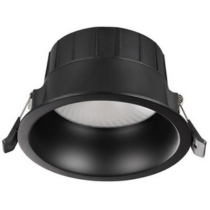 Изображение товара Точечный светильник влагозащищенный 20 вт светодиодный встраиваемый Novotech Clara 359554 черный с переключателем цв. температуры IP44 LED 20W 220V 3000К\4000К\6000К