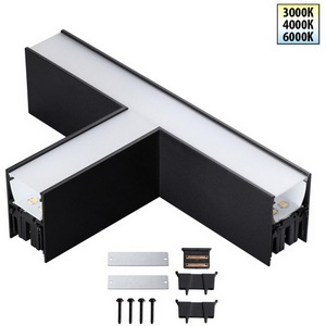 Изображение товара Светильник соединитель «Т» с переключ. цв. температуры Novotech Fatto 359611 черный IP20 LED 12W 220V 3000К\4000К\6000К