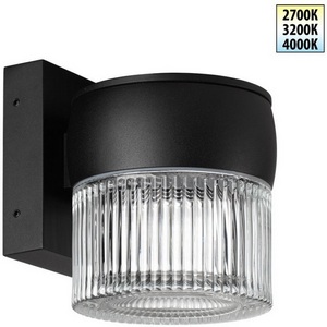 Изображение товара Настенный уличный светильник Novotech Estima 359717 черный с переключателем цв. температуры IP65 LED 8W 100-240V 2700К/3200К/4000К