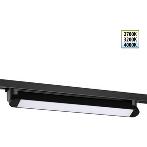 Изображение товара Трековый светильник однофазный светодиодный трехжильный с переключ. цв. температуры Novotech Iter 359796 черный IP20 LED 24W 180-265V 2700К/3200К/4000К