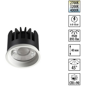 Изображение товара Модуль светодиодный с переключ. цв. температуры и мощности Novotech Mod 359821 белый LED 6/8/10W 220V 2700К\3200К\4000К