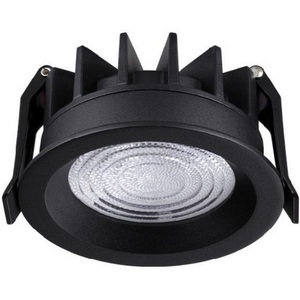 Изображение товара Встраиваемый светильник светодиодный Novotech Fluo 359843 черный с переключателем цв. температуры LED 10W 220V 2700К\3200К\4000К