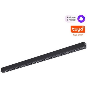 Изображение товара Трековый светильник однофазный светодиодный Novotech Vector 359935 черный со сменой цв.температуры, пульт ДУ/Tuya Smart Life IP20 LED 30W 3000-6000K 90-240V (Умный дом)