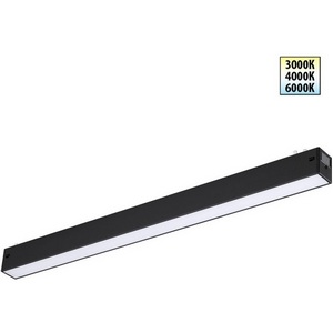 Изображение товара Трековый светильник однофазный светодиодный Novotech Vector 359938 черный с переключ. цв. темпер. IP20 LED 3000К\4000К\6000К 24W 90-240V