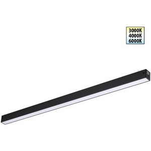 Изображение товара Трековый светильник однофазный светодиодный Novotech Vector 359940 черный с переключ. цв. темпер. IP20 LED 3000К\4000К\6000К 30W 90-240V