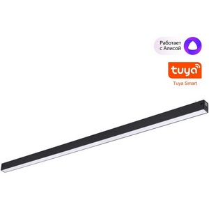 Изображение товара Трековый светильник однофазный светодиодный Novotech Vector 359943 черный диммир. со сменой цв.температуры, пульт ДУ/Tuya Smart Life IP20 LED 30W 3000-6000K 90-240V (Умный дом)