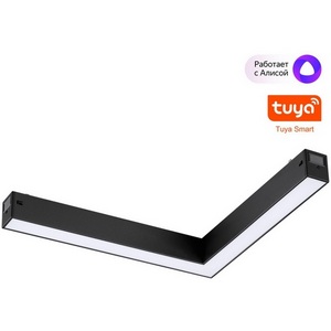 Изображение товара Трековый светильник однофазный светодиодный Novotech Vector 359945 черный диммир. со сменой цв.температуры, пульт ДУ/Tuya Smart Life LED 20W 90-240V