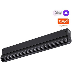 Изображение товара Трековый светильник однофазный светодиодный Novotech Vector 359949 черный диммир. со сменой цв.температуры, пульт ДУ/Tuya Smart Life LED 18W 90-240V