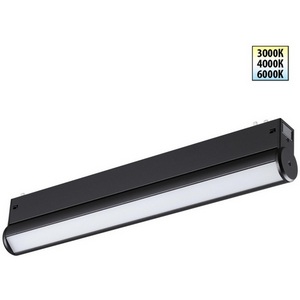 Изображение товара Трековый светильник однофазный светодиодный Novotech Vector 359952 черный с переключ. цв. темпер. IP20 LED 3000К\4000К\6000К 18W 90-240V