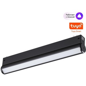 Изображение товара Трековый светильник однофазный светодиодный Novotech Vector 359953 черный диммир. со сменой цв.температуры, пульт ДУ/Tuya Smart Life LED 18W 90-240V
