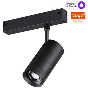 Изображение товара Трековый светильник однофазный светодиодный Novotech Vector 359962 черный диммир. со сменой цв.температуры, пульт ДУ/Tuya Smart Life LED 15W 90-240V