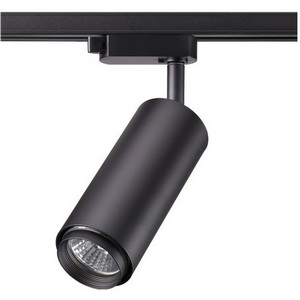 Изображение товара Светильник трековый однофазный трехжильный IP20 50W 220V NT19 черный Novotech Pipe 370414