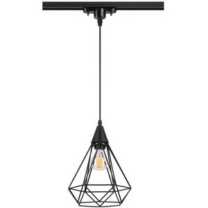 Изображение товара Светильник трековый однофазный трехжильный IP20 E27 50W 220V NT19 черный Novotech Zelle 370421