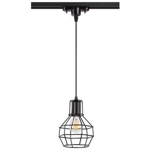 Изображение товара Светильник трековый однофазный трехжильный IP20 E27 50W 220V NT19 черный Novotech Zelle 370423