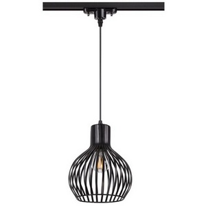 Изображение товара Светильник трековый однофазный трехжильный IP20 E27 50W 220V NT19 черный Novotech Zelle 370425