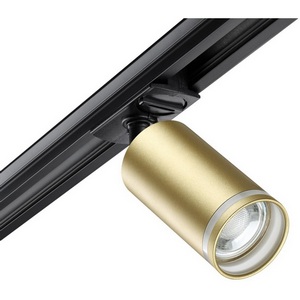 Изображение товара Светильник трековый однофазный двухжильный IP20 9W 220V NT22 068 матовое золото Novotech Ular 370878
