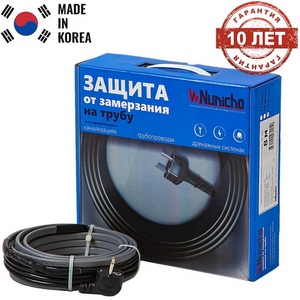 Изображение товара Греющий кабель на трубу Вт/м м, готовый комплект саморегулирующийся Nunicho 14153005
