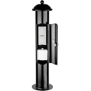 Изображение товара Розеточный блок с защитной крышкой IP54 Oasis Light РОЗЕТКИ САДОВЫЕ 2-750 круг Bl