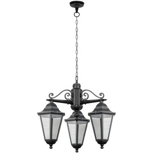 Изображение товара Уличный светильник подвесной IP44 PETERSBURG ECONOM 79870E/3 Bl Oasis Light в виде фонаря