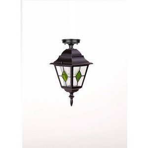 Изображение товара Потолочный светильник уличный IP44 Oasis Light QUADRO M lead GLASS 79905MAlgG Bl в виде фонаря