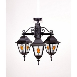 Изображение товара Потолочный светильник уличный IP44 Oasis Light QUADRO M lead GLASS 79970МAlgY/3 Bl