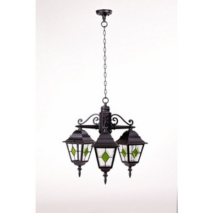Изображение товара Уличный светильник подвесной IP44 Oasis Light QUADRO M lead GLASS 79970MlgG/3 Bl