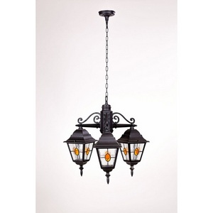 Изображение товара Уличный светильник подвесной IP44 Oasis Light QUADRO M lead GLASS 79970МlgY/3 Bl