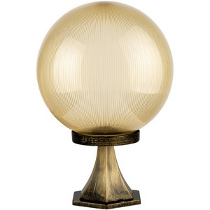 Изображение товара Наземный фонарь IP44 Oasis Light Globo Prism gold 88204PG Gb в форме шара