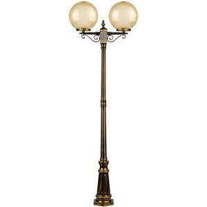 Изображение товара Наземный фонарь IP44 Oasis Light Globo Prism gold 88209PGA Gb в форме шара