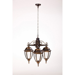 Изображение товара Уличный светильник подвесной IP44 91270S/3/02 Gb Oasis Light ARSENAL S в виде фонаря